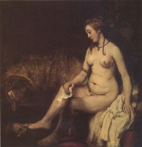Rembrandt Peale Bathsheba at Her Bath (mk05) oil painting picture